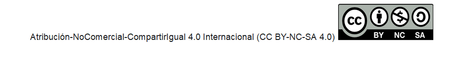 Atribución-NoComercial-CompartirIgual 4.0 Internacional (CC BY-NC-SA 4.0)  