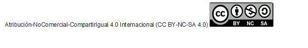 Atribución-NoComercial-CompartirIgual 4.0 Internacional (CC BY-NC-SA 4.0)  