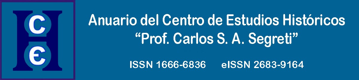 Anuario del Centro de Estudios Históricos Prof. Carlos S. A. Segreti