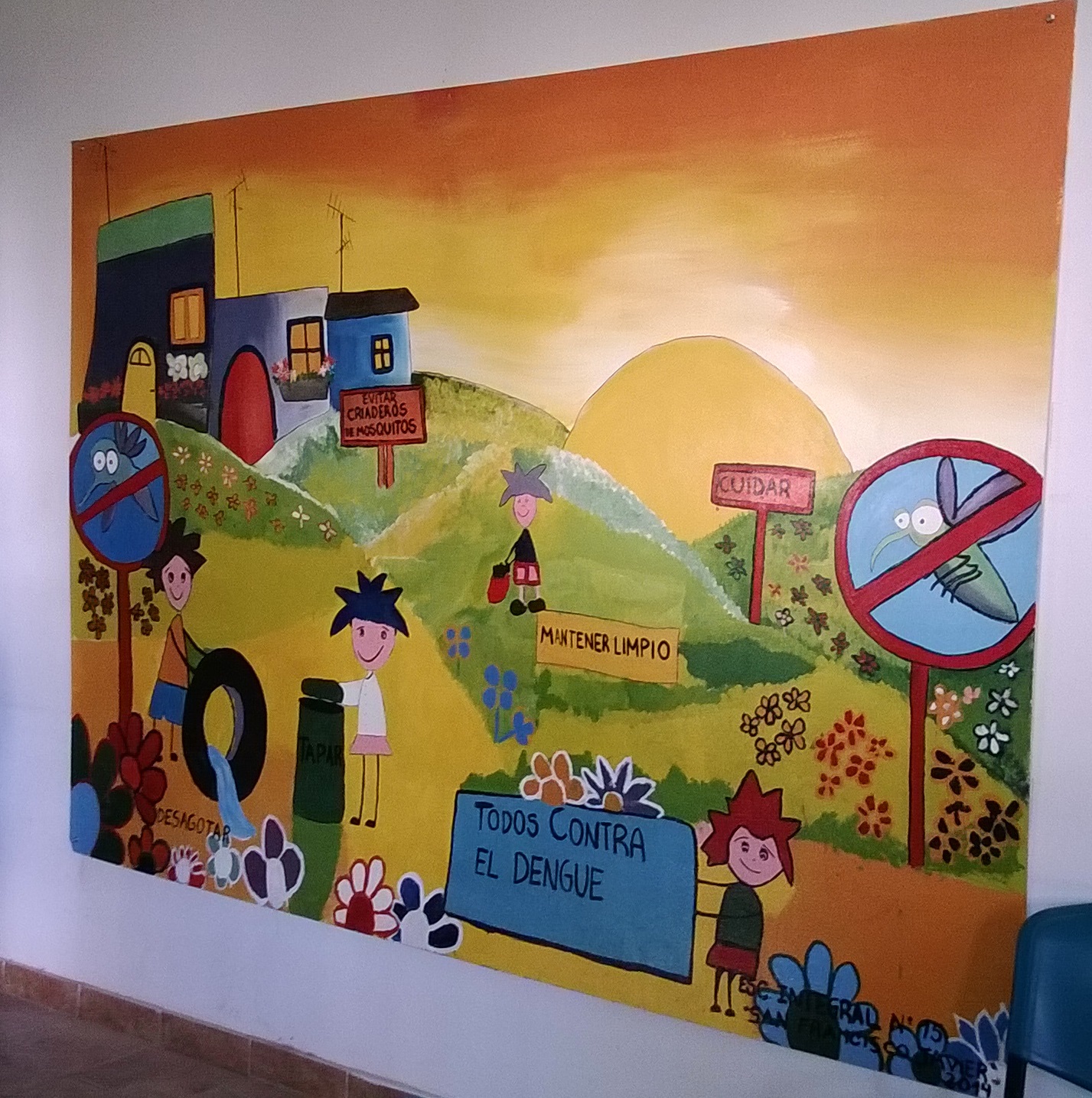 Mural: Todos contra el Dengue