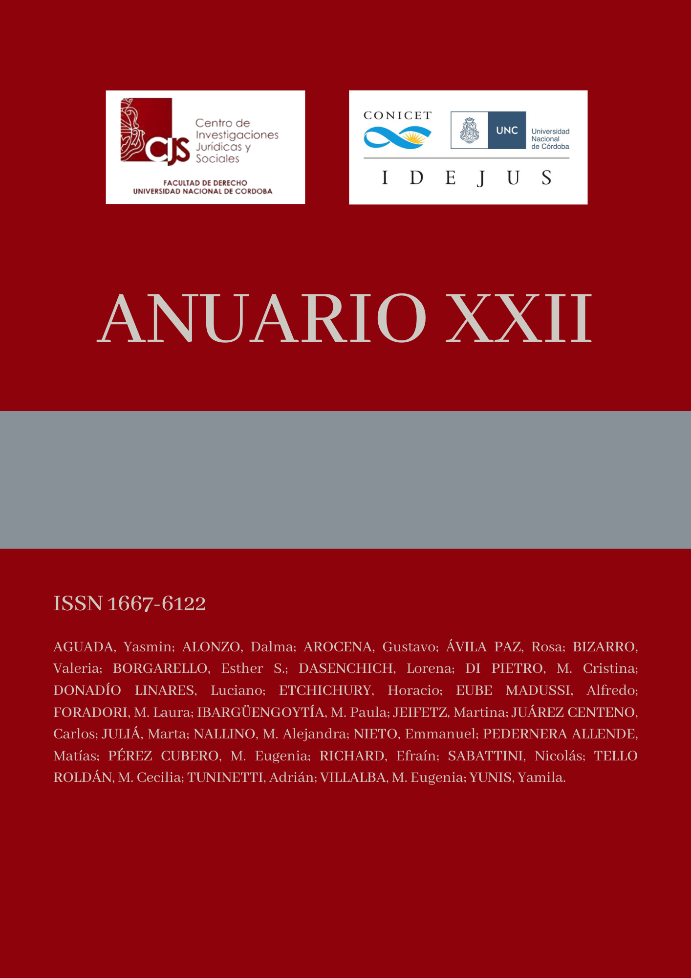 					View No. XXII (2024): ANUARIO XXII
				