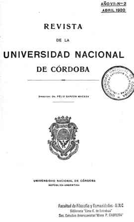 					Ver Vol. 7 Núm. 2 (1920): Abril
				