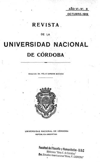 					Ver Vol. 6 Núm. 8 (1919): Octubre
				