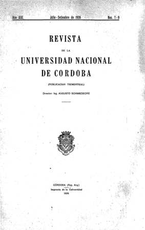 					Ver Vol. 13 Núm. 7/9 (1926): Julio-Septiembre
				