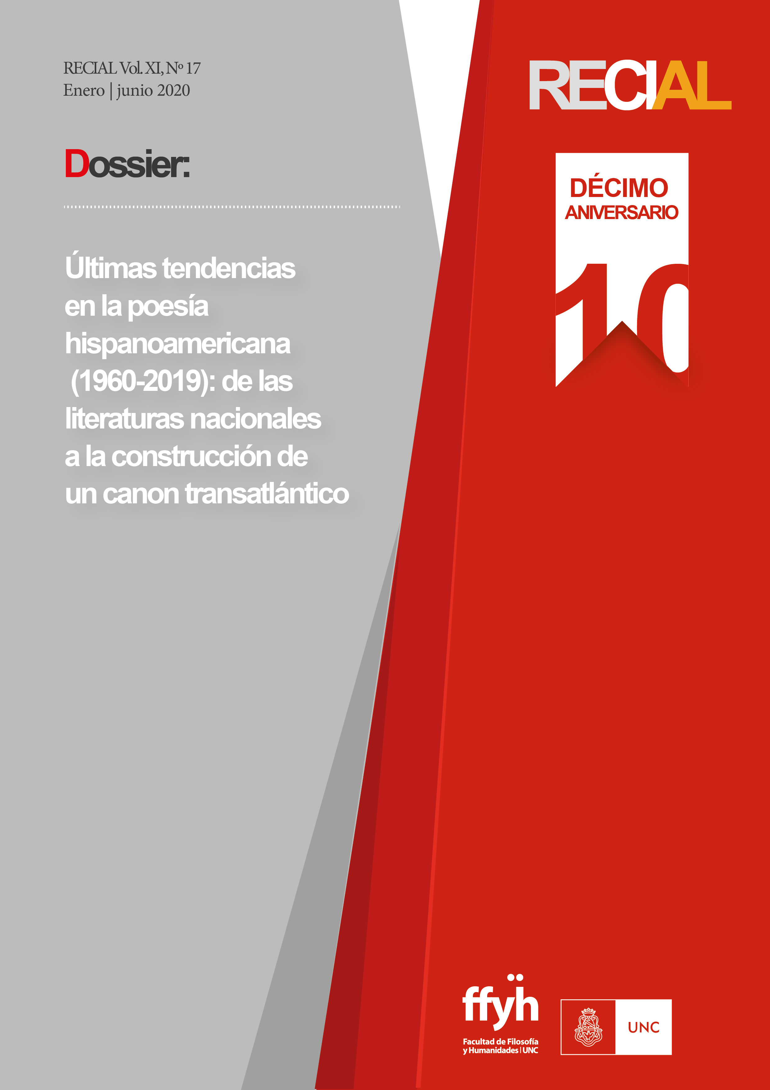 Portada del número 17 de RECIAL. Edición Décimo aniversario.