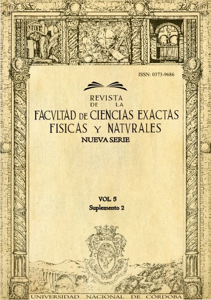 Revista de la Facultad de Ciencias Exactas, Físicas y Naturales - Vol. 5 - Suplemento 2