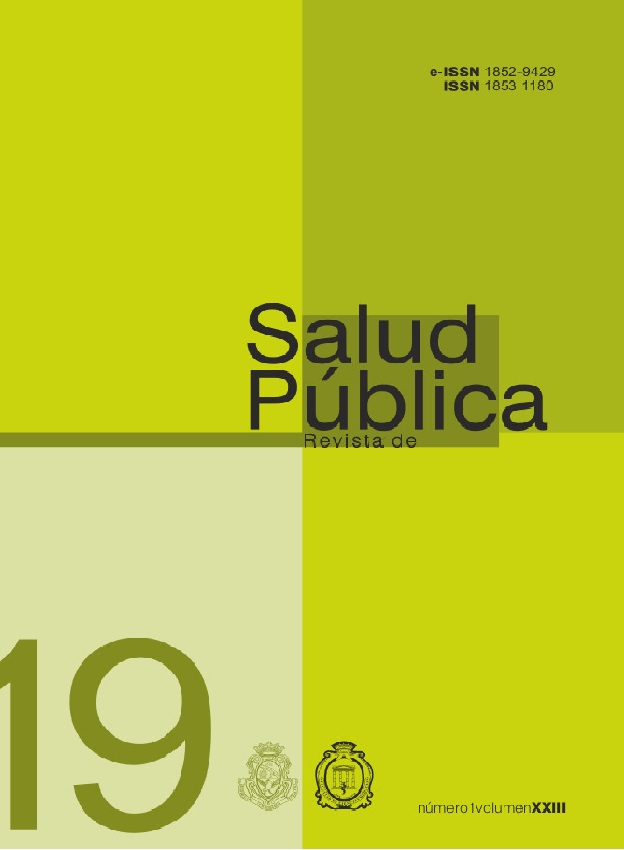 					Ver Vol. 23 Núm. 1 (2019): Revista de Salud Pública
				